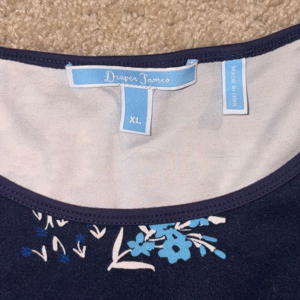 Draper James navy floral dress - Picture 3 of 5